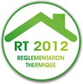 logo RT2012 pour nos maisons bois qui respectent les normes de la RT2012